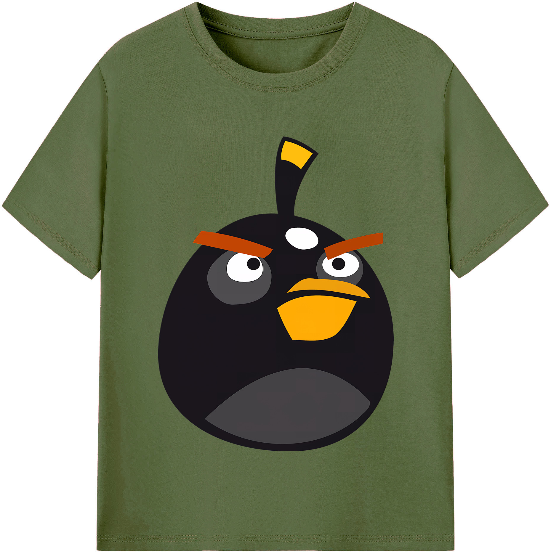 （画像用） Angry Birds アングリーバード 綿100％半袖Tシャツ（フロントプリント）